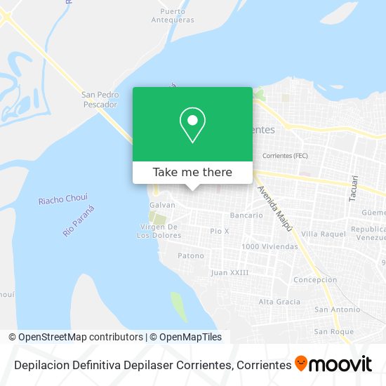 Mapa de Depilacion Definitiva Depilaser Corrientes