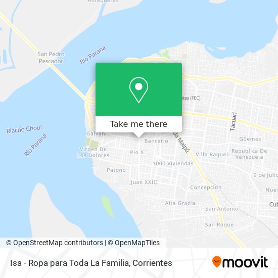 Mapa de Isa - Ropa para Toda La Familia