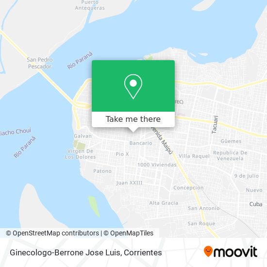 Ginecologo-Berrone Jose Luis map