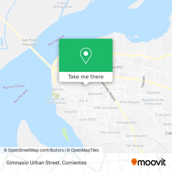 Gimnasio Urban Street map