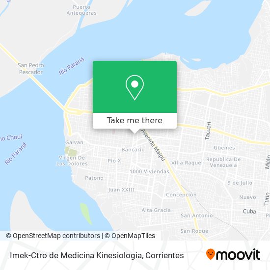 Imek-Ctro de Medicina Kinesiologia map