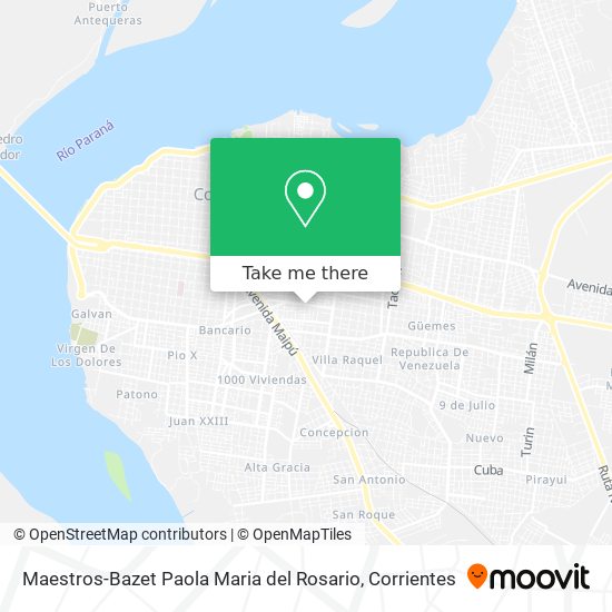 Maestros-Bazet Paola Maria del Rosario map
