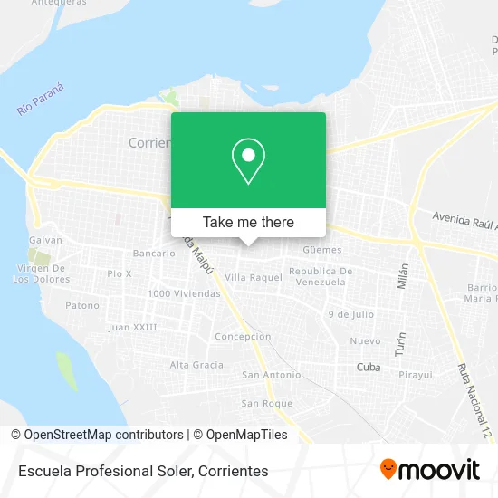 Escuela Profesional Soler map