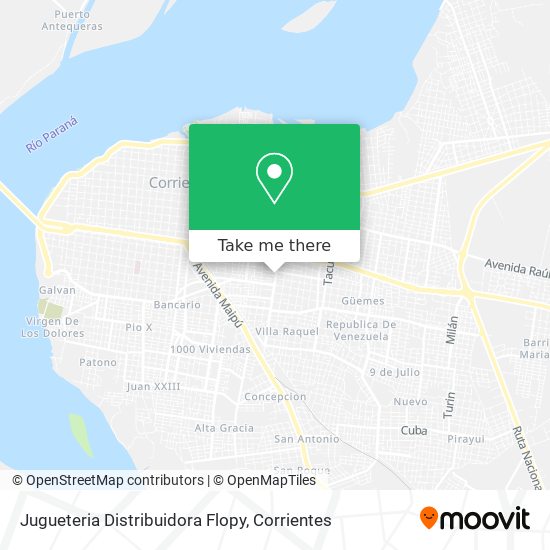 Mapa de Jugueteria Distribuidora Flopy