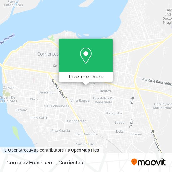 Gonzalez Francisco L map