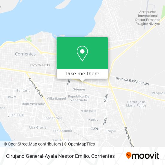 Cirujano General-Ayala Nestor Emilio map