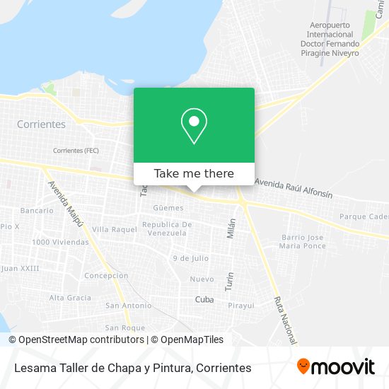 Lesama Taller de Chapa y Pintura map
