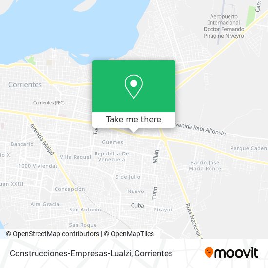 Construcciones-Empresas-Lualzi map