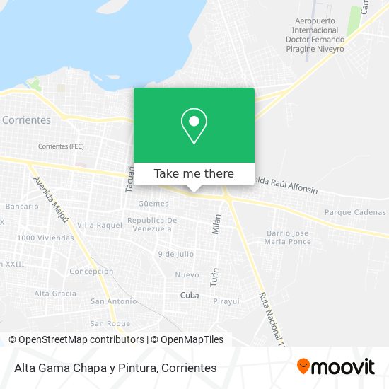 Alta Gama Chapa y Pintura map