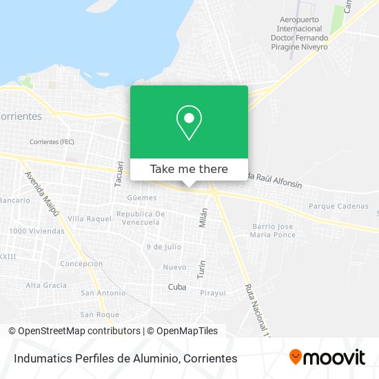 Indumatics Perfiles de Aluminio map