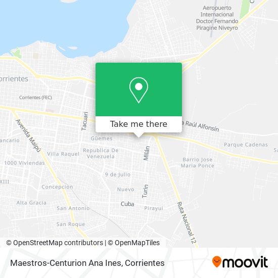Maestros-Centurion Ana Ines map