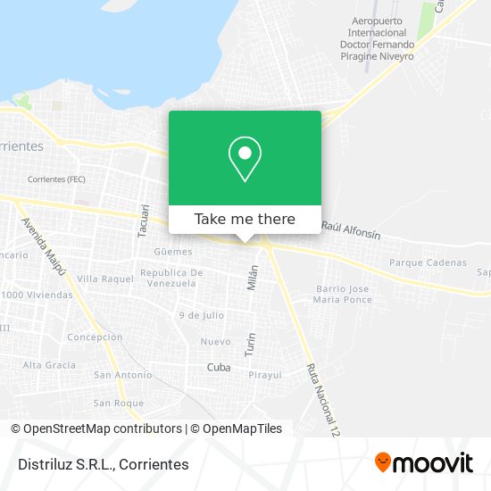 Mapa de Distriluz S.R.L.