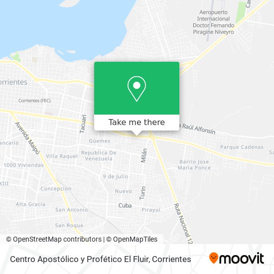 Centro Apostólico y Profético El Fluir map