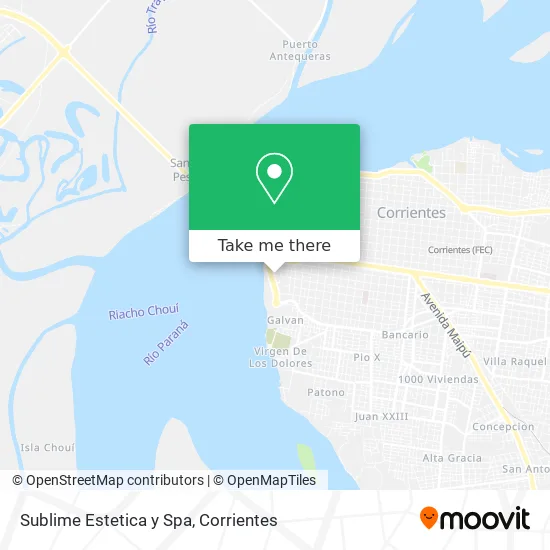 Sublime Estetica y Spa map