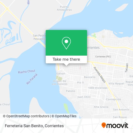 Ferreteria San Benito map