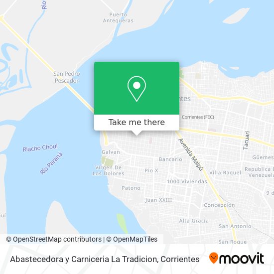 Abastecedora y Carniceria La Tradicion map