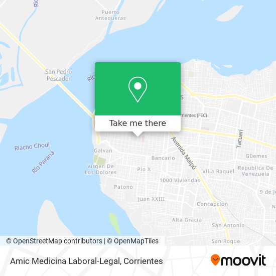 Amic Medicina Laboral-Legal map