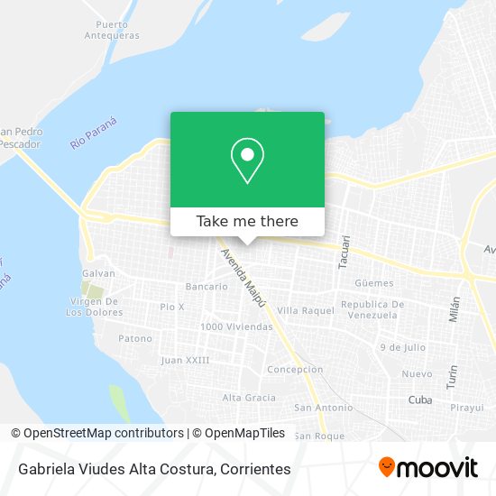 Mapa de Gabriela Viudes Alta Costura