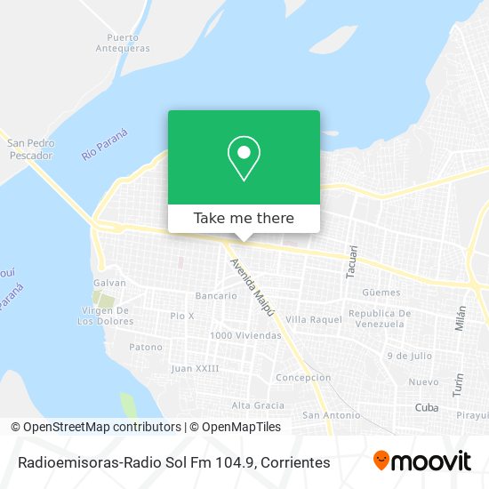 Radioemisoras-Radio Sol Fm 104.9 map