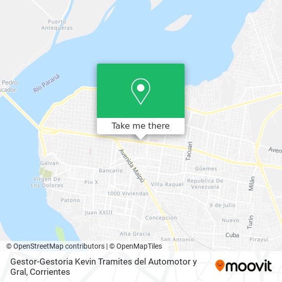 Gestor-Gestoria Kevin Tramites del Automotor y Gral map