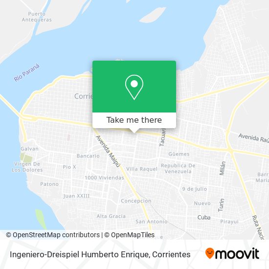 Ingeniero-Dreispiel Humberto Enrique map