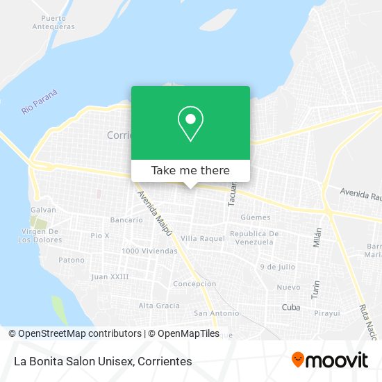 La Bonita Salon Unisex map