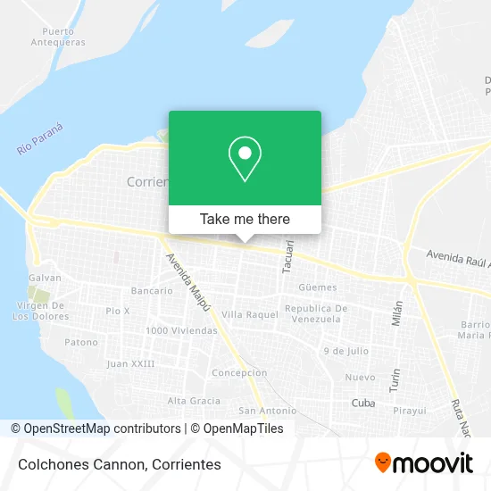 Colchones Cannon map