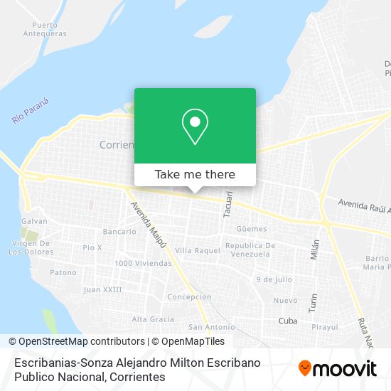 Escribanias-Sonza Alejandro Milton Escribano Publico Nacional map