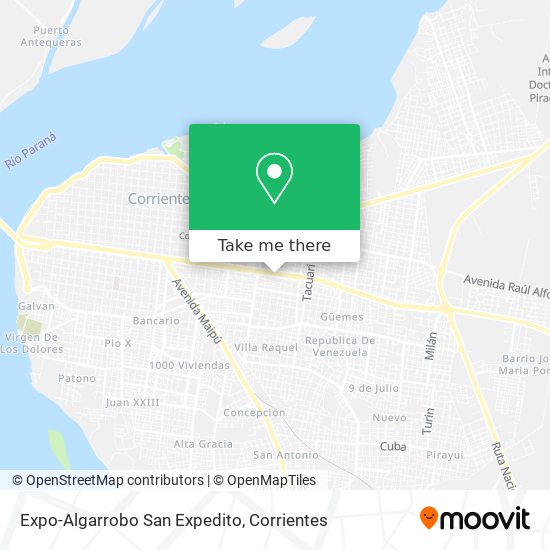 Expo-Algarrobo San Expedito map