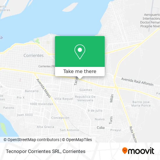 Tecnopor Corrientes SRL map