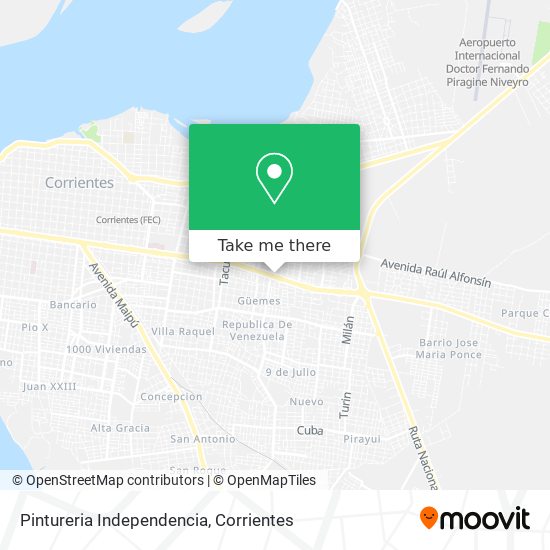 Pintureria Independencia map