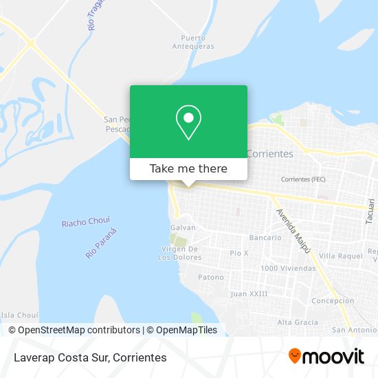 Mapa de Laverap Costa Sur
