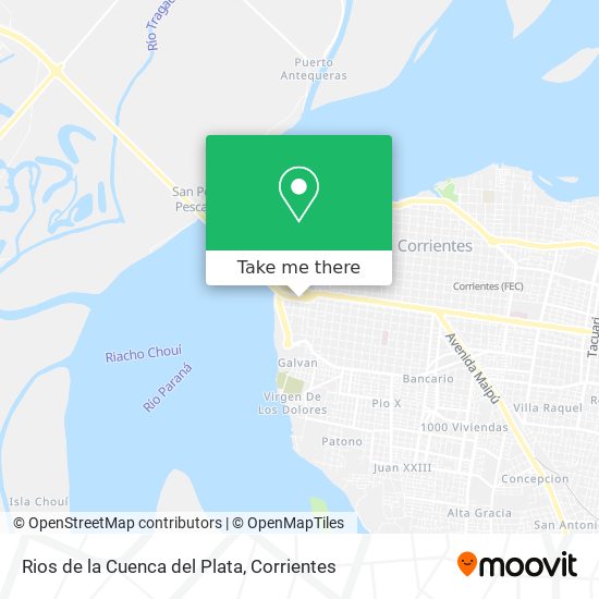 Mapa de Rios de la Cuenca del Plata