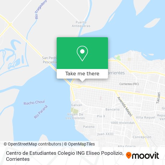 Centro de Estudiantes Colegio ING Eliseo Popolizio map