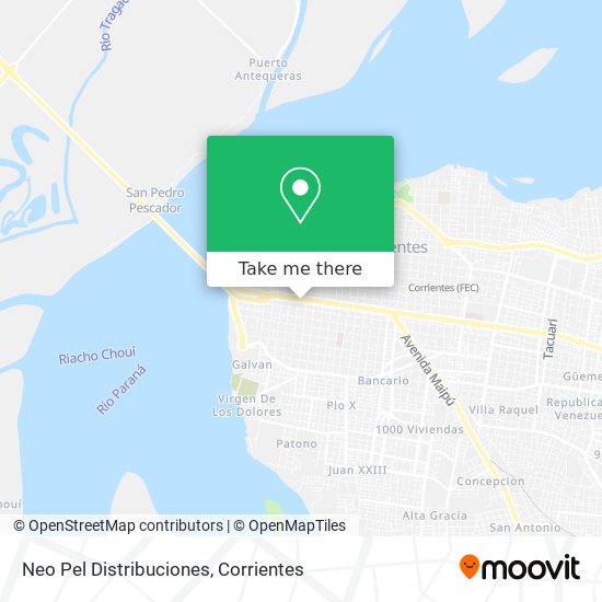 Mapa de Neo Pel Distribuciones