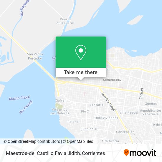 Maestros-del Castillo Favia Jidith map