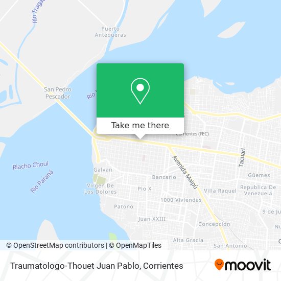 Mapa de Traumatologo-Thouet Juan Pablo