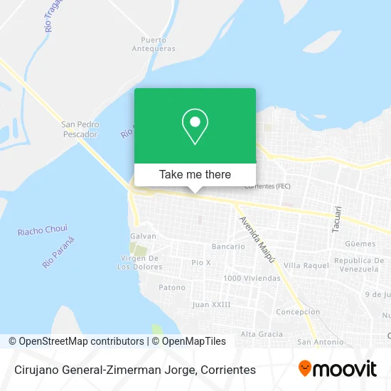 Mapa de Cirujano General-Zimerman Jorge