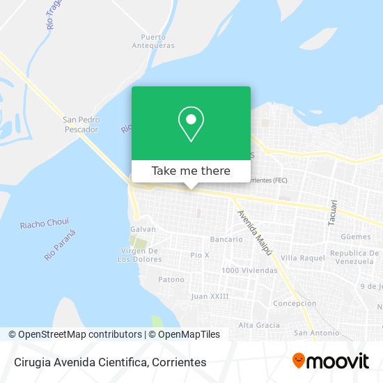 Mapa de Cirugia Avenida Cientifica