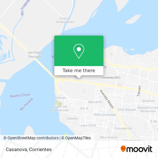 Mapa de Casanova