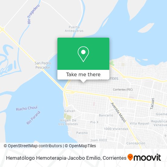 Hematólogo Hemoterapia-Jacobo Emilio map