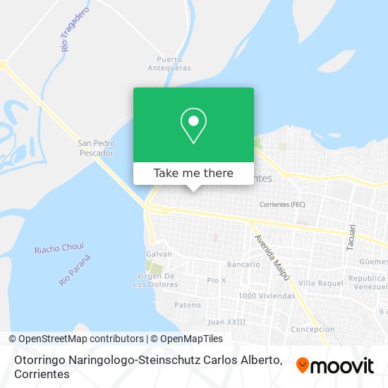 Otorringo Naringologo-Steinschutz Carlos Alberto map