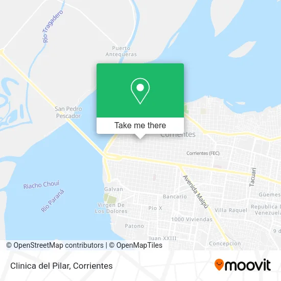 Clinica del Pilar map