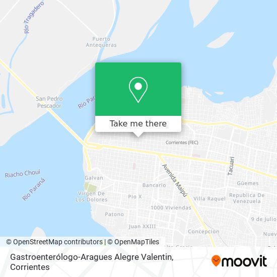 Mapa de Gastroenterólogo-Aragues Alegre Valentin