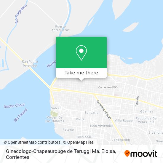 Ginecologo-Chapeaurouge de Teruggi Ma. Eloisa map