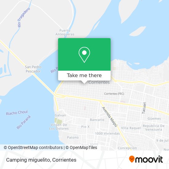 Camping miguelito map