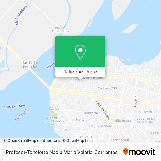 Mapa de Profesor-Tonelotto Nadia Maria Valeria