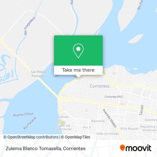 Zulema Blanco Tomasella map