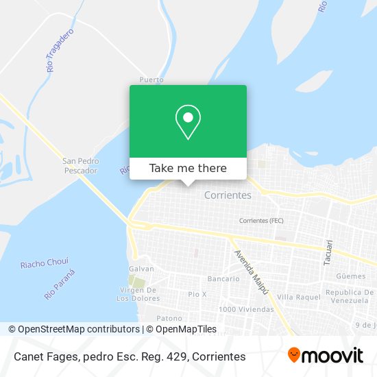 Canet Fages, pedro Esc. Reg. 429 map