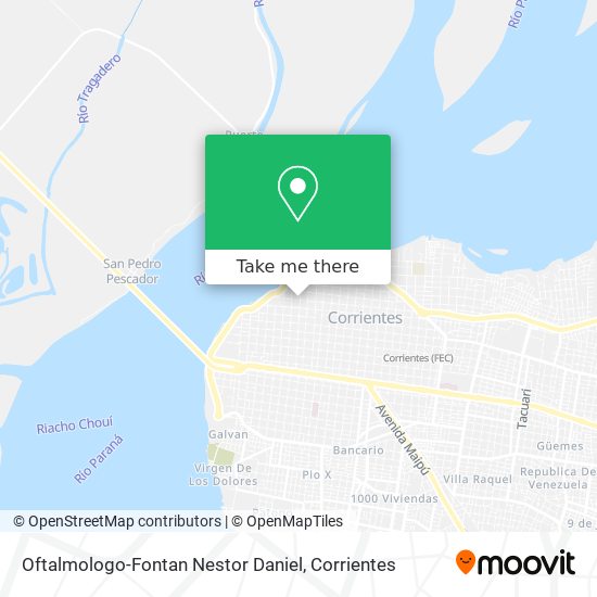 Mapa de Oftalmologo-Fontan Nestor Daniel
